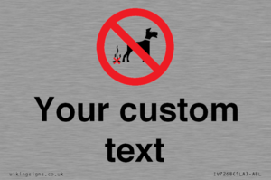 IV7268: Custom Prohibition No dog fouling