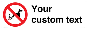 IV7268: Custom Prohibition No dog fouling