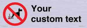 IV7268: Custom Prohibition No dog fouling