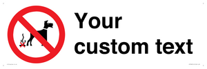 IV7268: Custom Prohibition No dog fouling