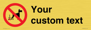 IV7268: Custom Prohibition No dog fouling