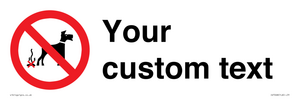 IV7268: Custom Prohibition No dog fouling