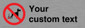 IV7268: Custom Prohibition No dog fouling