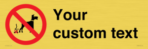 IV7268: Custom Prohibition No dog fouling