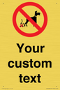 IV7268: Custom Prohibition No dog fouling