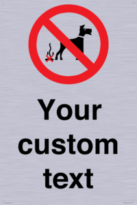 IV7268: Custom Prohibition No dog fouling