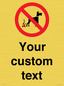 IV7268: Custom Prohibition No dog fouling