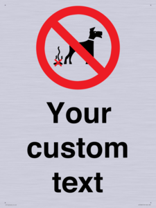 IV7268: Custom Prohibition No dog fouling