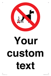 IV7268: Custom Prohibition No dog fouling