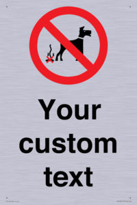 IV7268: Custom Prohibition No dog fouling