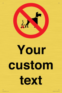 IV7268: Custom Prohibition No dog fouling