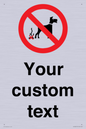 IV7268: Custom Prohibition No dog fouling