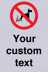 IV7268: Custom Prohibition No dog fouling