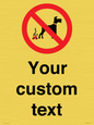 IV7268: Custom Prohibition No dog fouling