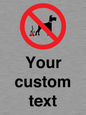 IV7268: Custom Prohibition No dog fouling