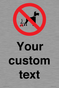 IV7268: Custom Prohibition No dog fouling