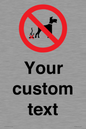 IV7268: Custom Prohibition No dog fouling