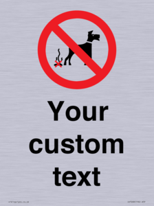 IV7268: Custom Prohibition No dog fouling
