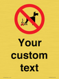 IV7268: Custom Prohibition No dog fouling