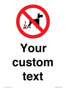 IV7268: Custom Prohibition No dog fouling