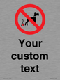 IV7268: Custom Prohibition No dog fouling