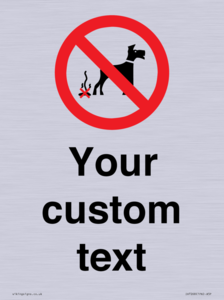 IV7268: Custom Prohibition No dog fouling