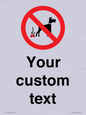 IV7268: Custom Prohibition No dog fouling