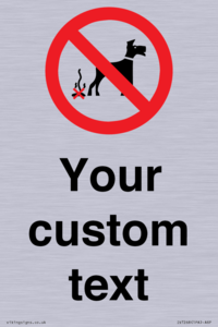 IV7268: Custom Prohibition No dog fouling