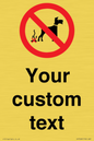 IV7268: Custom Prohibition No dog fouling