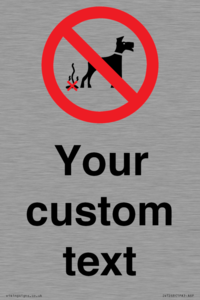 IV7268: Custom Prohibition No dog fouling
