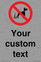 IV7268: Custom Prohibition No dog fouling