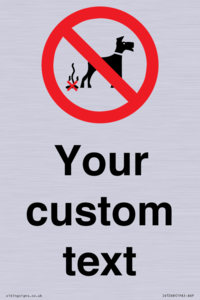 IV7268: Custom Prohibition No dog fouling