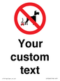 IV7268: Custom Prohibition No dog fouling