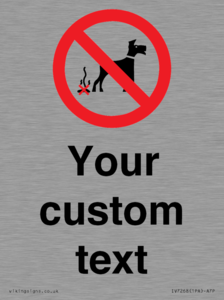 IV7268: Custom Prohibition No dog fouling