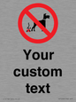 IV7268: Custom Prohibition No dog fouling