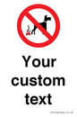 IV7268: Custom Prohibition No dog fouling