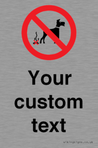 IV7268: Custom Prohibition No dog fouling