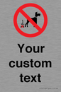 IV7268: Custom Prohibition No dog fouling