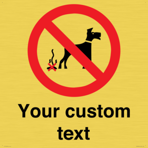 IV7268: Custom Prohibition No dog fouling