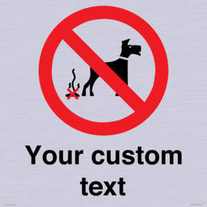IV7268: Custom Prohibition No dog fouling