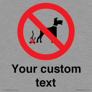 IV7268: Custom Prohibition No dog fouling
