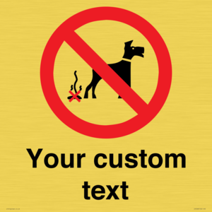 IV7268: Custom Prohibition No dog fouling