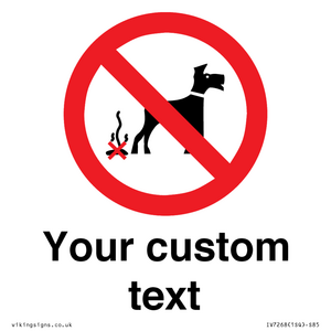 IV7268: Custom Prohibition No dog fouling