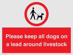 IV7277: Please keep all dogs on a lead around livestock