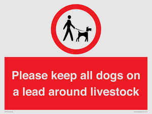 IV7277: Please keep all dogs on a lead around livestock