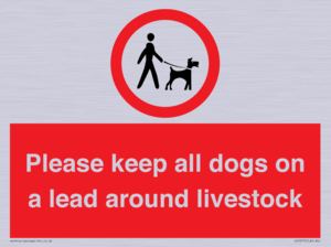 IV7277: Please keep all dogs on a lead around livestock