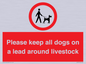 IV7277: Please keep all dogs on a lead around livestock