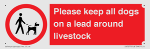 IV7277: Please keep all dogs on a lead around livestock