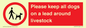 IV7277: Please keep all dogs on a lead around livestock