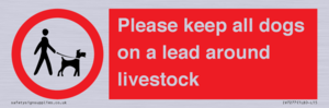 IV7277: Please keep all dogs on a lead around livestock